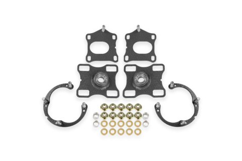 BMR Suspension 11-14 Ford Mustang Caster/Camber Plates - Black Hammertone