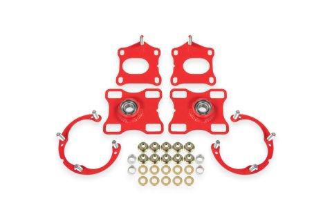 BMR Suspension 11-14 Ford Mustang Caster/Camber Plates - Red
