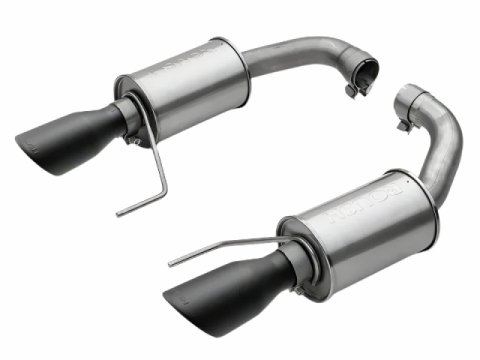 Roush 15-17 Mustang GT Black Tip Axle Back Exhaust