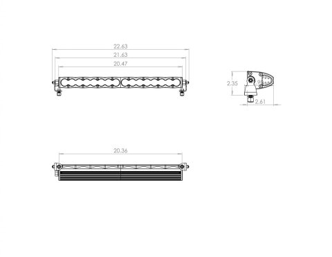 Baja Designs S8 Series Work/Scene Pattern Single Straight 20in LED Light Bar