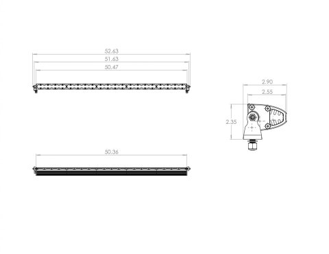 Baja Designs S8 Series Wide Driving Pattern 50in LED Light Bar - Amber