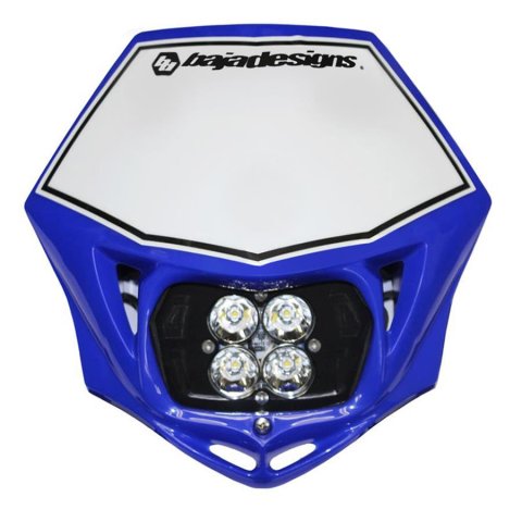 Baja Designs Motorcycle Headlight A/C LED Race Light Blue Squadron Pro