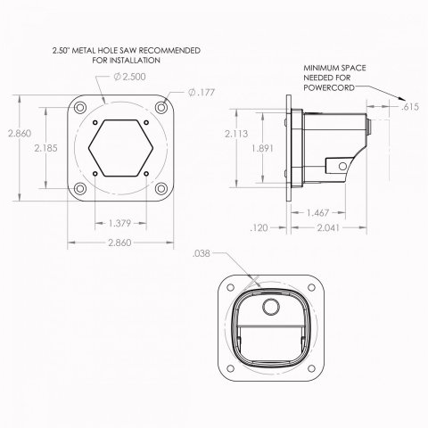 Baja Designs S1 Flush Mount Wide Cornering LED White