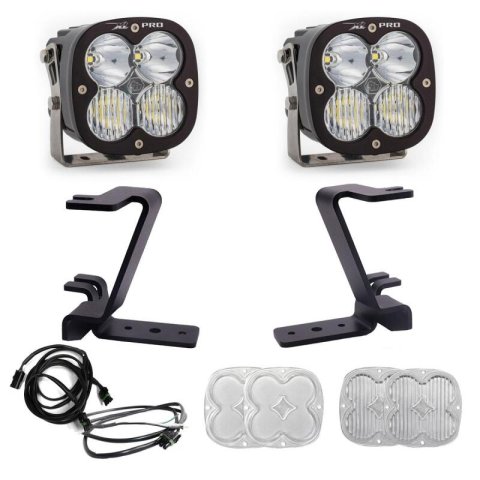 Baja Designs 2023+ Ford F-250/350 Super Duty XL Pro A-Pillar LED light Kit w/ Upfitter Harness