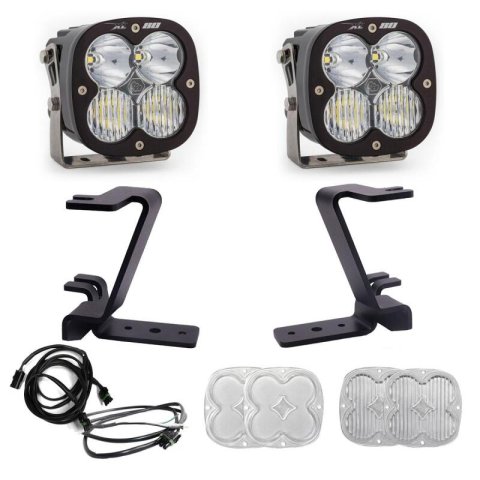 Baja Designs 2023+ Ford F250/F350 Super Duty XL80 Drive/Combo A-Pillar Kit - White