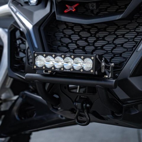 Baja Designs 2024+ Can-Am Maverick R 10in OnX6+ Push Bar Bumper Kit - Clear