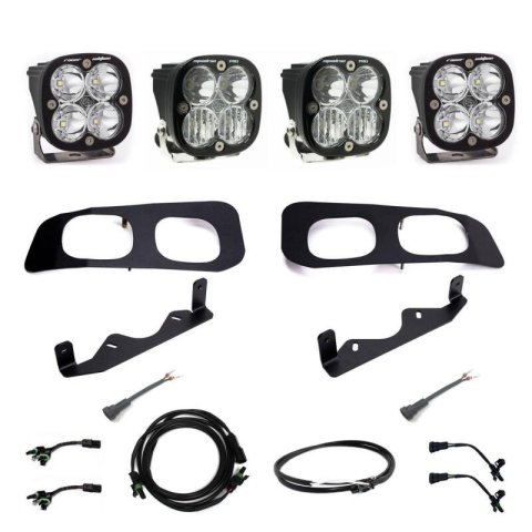 Baja Designs 2023+ Ford F-250/350 Squadron Racer/Pro Unlimited Dual Fog Pocket Light Kit w/ Upfitter