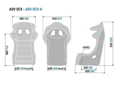 Sparco Seat Adv-Scx Carbon Black