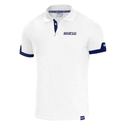 Sparco Polo Corporate LRG White