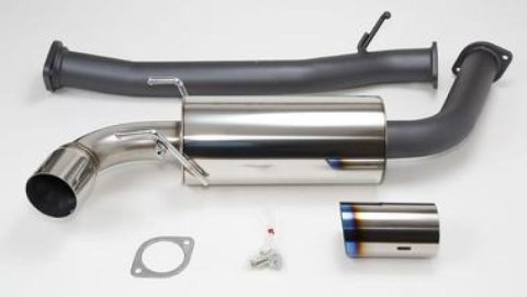 HKS RX8 75mm Single Ti-Tip Hi Power Cat-back Exhaust (SUS304 NO COATING)