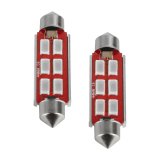 Oracle 44MM 6 LED 3-Chip Festoon Bulbs (Pair) - Red thumbnail 5