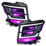 Oracle 21-22 Nissan Titan Demon Eye RGB Headlight Upgrade Kit - ColorSHIFT w/o Controller thumbnail 3
