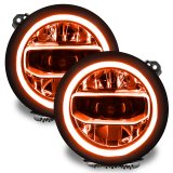 Oracle Jeep Wrangler JL/Gladiator JT RGB+W Headlight DRL Upgrade Kit - ColorSHIFT thumbnail 6