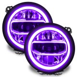 Oracle Jeep Wrangler JL/Gladiator JT RGB+W Headlight DRL Upgrade Kit - ColorSHIFT thumbnail 7