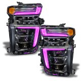 Oracle 2021 Chevy Silverado HD 2500/3500 RGB+W Headlight DRL Upgrade Kit ColorSHIFT 2 thumbnail 4