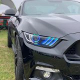 Oracle 15-17 Ford Mustang V6/GT/Shelby Dynamic DRL w/ Halo Kit - ColorSHIFT - Dynamic thumbnail 4