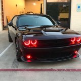 Oracle 15-21 Dodge Challenger Waterproof LED Fog Light Halo Kit - ColorSHIFT thumbnail 5