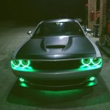 Oracle 15-21 Dodge Challenger Waterproof LED Fog Light Halo Kit - ColorSHIFT thumbnail 8