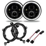 Oracle Jeep Wrangler JL/Gladiator JT 7in. High Powered LED Headlights (Pair) - White thumbnail 1