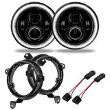 Oracle Jeep Wrangler JL/Gladiator JT 7in. High Powered LED Headlights (Pair) - White thumbnail 3