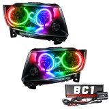Oracle 11-13 Jeep Grand Cherokee SMD HL (Non-HID)-Chrome - ColorSHIFT w/ BC1 Controller thumbnail 2