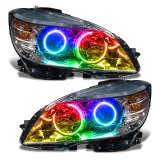 Oracle 08-11 Mercedes Benz C-Class Pre-Assembled Headlights Chrome Housing w/o Controller thumbnail 8