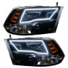 Oracle 09-17 RAM 1500 TRX/SLT Quad Pre-Assembled Headlights - Black Housing - White thumbnail 5