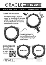Oracle Jeep Wrangler JL/ Gladiator JT Adjustable 7in. Headlight Brackets (Pair) thumbnail 5