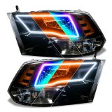 Oracle 09-18 Dodge Ram Switchback Quad Headlight Halo Kit - RGB+A + w/ RF Controller thumbnail 3