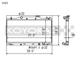 Koyo 02-06 Acura RSX Base/Type-S (MT) Radiator (Req. Non-OEM Rad. Cap) thumbnail 1