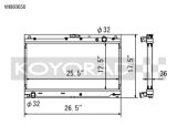 Koyo 99-05 Mazda MX-5 Miata 1.8L (MT) Radiator thumbnail 1