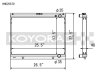 Koyo 1998-Aug 2000 Nissan Skyline GT-R R34 2.6L Turbo Radiator thumbnail 3