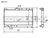 Koyo 03-07 Mitsubishi Evolution 8/9 2.0L Turbo (MT) Radiator thumbnail 1