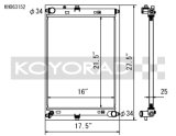 Koyo 2016 Mazda MX-5 Miata 2.0L I4 (MT) Aluminum Radiator thumbnail 2