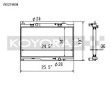 Koyo 14-19 Ford Fiesta ST 36mm Hyper Core + NFLO Triple Pass Radiator thumbnail 1