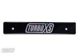 Turbo XS 15-17 Subaru WRX/STi Billet Aluminum License Plate Delete Black Machined TurboXS Logo thumbnail 1