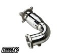 Turbo XS 2015+ Subaru WRX Front Pipe w/ Catalytic Converter thumbnail 3