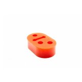 Turbo XS Universal 12mm Two Position Polyurethane Exhaust Hanger - Red thumbnail 1