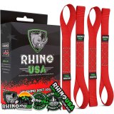 Rhino USA Soft Loops Motorcycle Tie-Down Set 4-Pack Red thumbnail 1