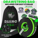 Rhino USA Recovery Tow Strap 3Inx20Ft (Green) thumbnail 4