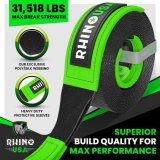 Rhino USA Recovery Tow Strap 3Inx30Ft (Black) thumbnail 2