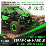 Rhino USA Recovery Tow Strap 3Inx30Ft (Black) thumbnail 6