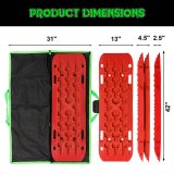 Rhino USA Recovery Traction Boards - Red (Pair) thumbnail 4