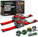 Rhino USA Retractable Ratchet Straps (2Pk 1Inx10Ft) Red thumbnail 1