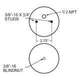 Firestone Ride-Rite Replacement Air Helper Spring 224C (W217606776) thumbnail 1