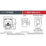 Firestone Ride-Rite Replacement Air Spring 1T14C3 RB 2BN 1/4NPT PST (W013585412) thumbnail 1