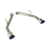 Remark 2014+ Infiniti Q50 Axle Back Exhaust w/Burnt Stainless Double Wall Tip thumbnail 1