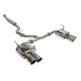 Remark 2015+ Subaru WRX/STi 4in Quad Cat-Back Exhaust Stainless Single Non-Resonated thumbnail 1