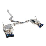 Remark 2015+ Subaru WRX/STi 4in Quad Cat-Back Exhaust Titanium Stainless Resonated thumbnail 1