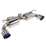 Remark Nissan 370Z (Z34) V2 Axle Back Exhaust w/ Burnt Stainless Steel Double Wall Tip thumbnail 1